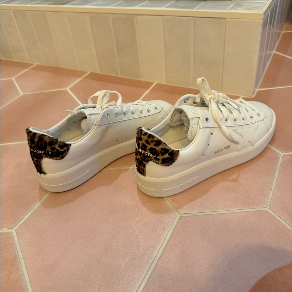 Golden goose pure star size 39 NWT leopard